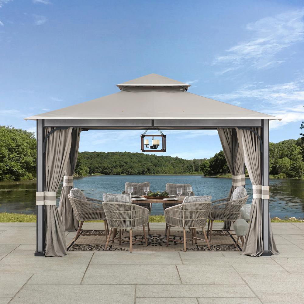 SummerCove Roberts 11 ft. x 13 ft. 2-tier Gazebo. Picture 18