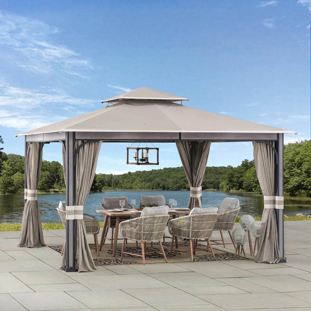 SummerCove Roberts 11 ft. x 13 ft. 2-tier Gazebo. Picture 13