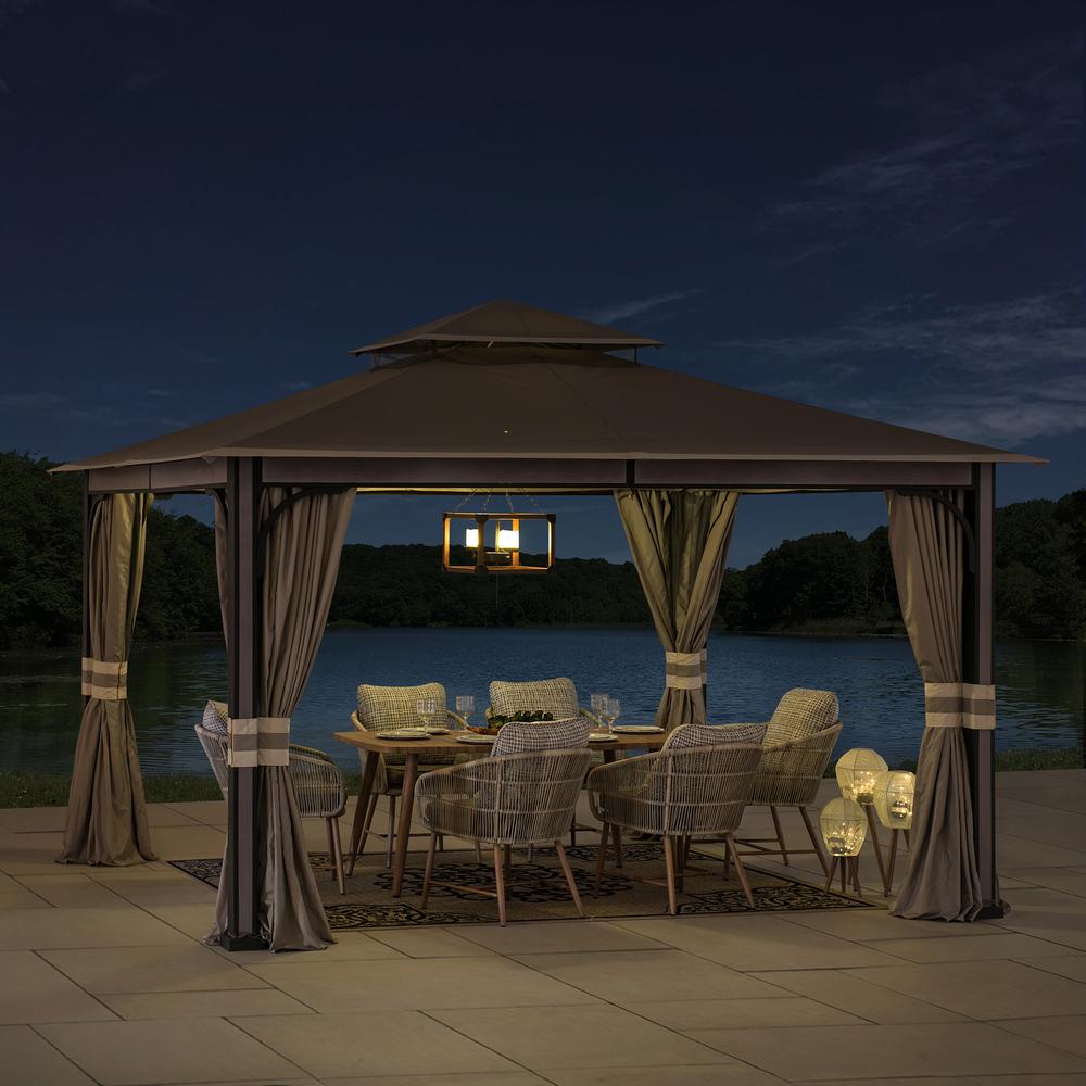 SummerCove Roberts 11 ft. x 13 ft. 2-tier Gazebo. Picture 14
