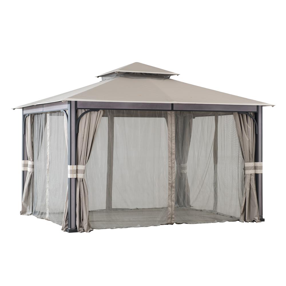 SummerCove Roberts 11 ft. x 13 ft. 2-tier Gazebo. Picture 19