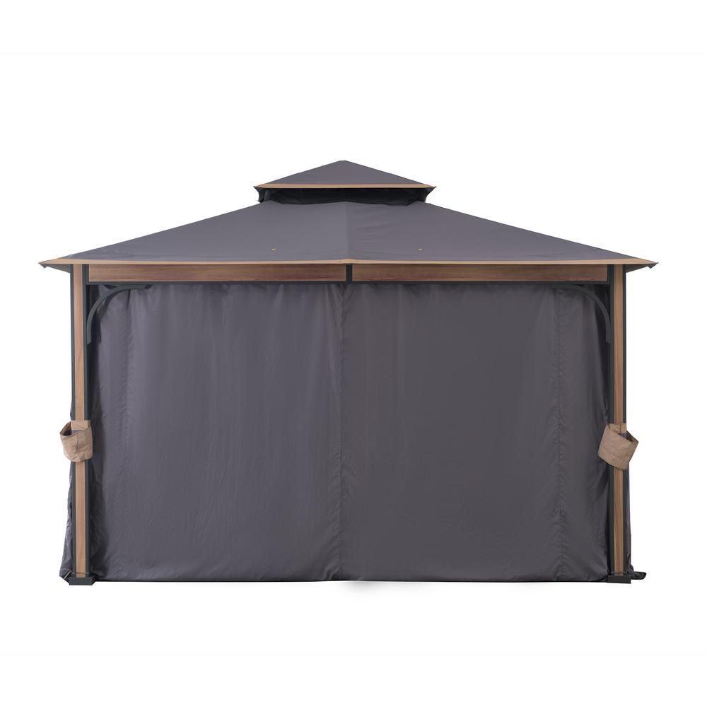 Howards Outdoor Patio Steel Frame 2-Tier Soft Top Gazebo. Picture 22