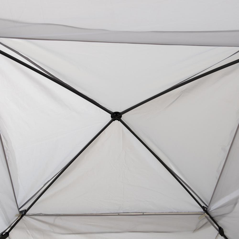 11 ft. x 11 ft. Gray Pop Up Portable Steel Gazebo. Picture 10