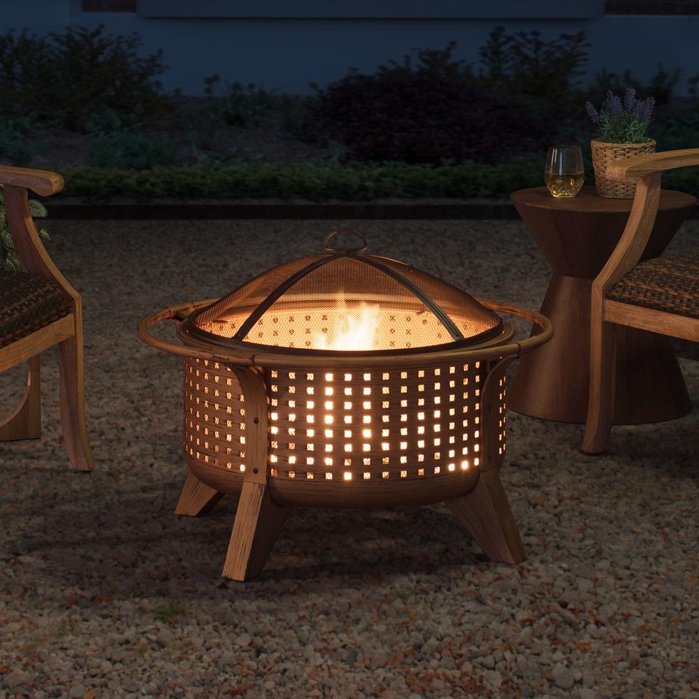 Sunjoy 30 in. Outdoor Wood-Burning Fire Pit. Picture 12