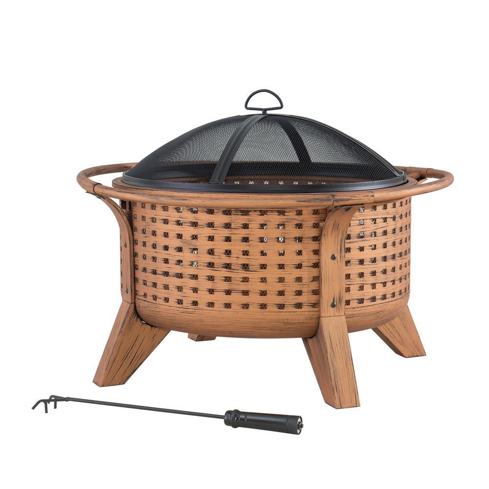 Sunjoy 30 in. Outdoor Wood-Burning Fire Pit. Picture 2