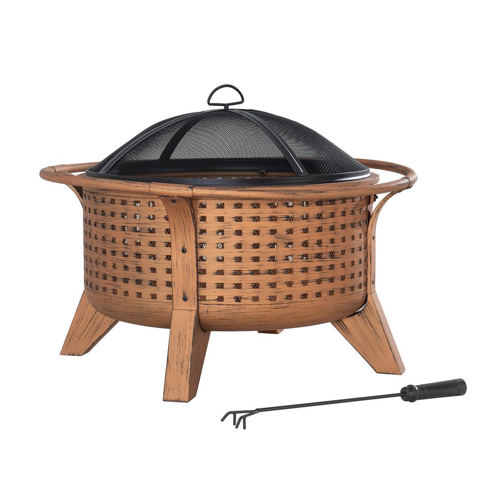 Sunjoy 30 in. Outdoor Wood-Burning Fire Pit. Picture 3