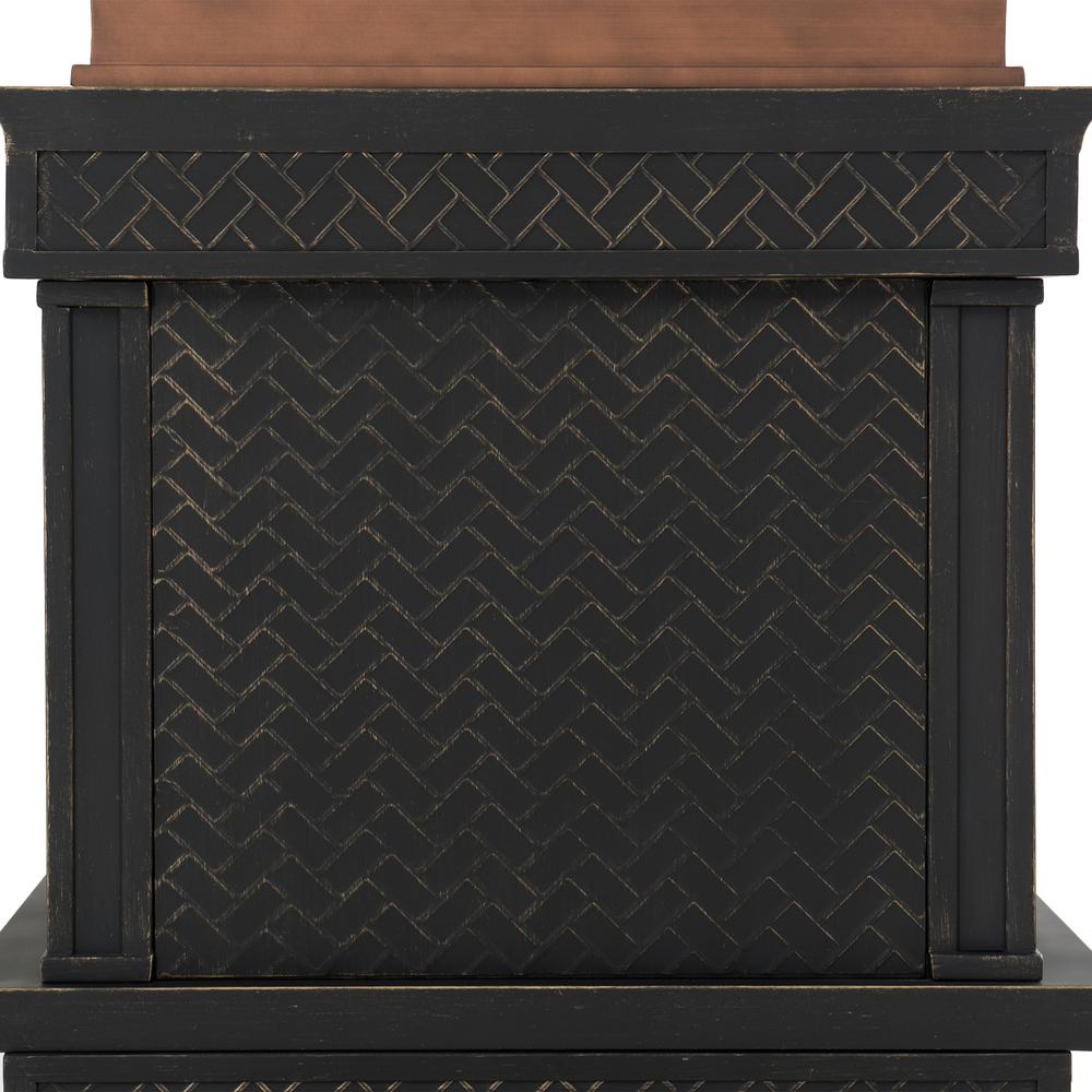 Sunjoy Heirloom Slate Wood Burning Fireplace - Copper. Picture 2
