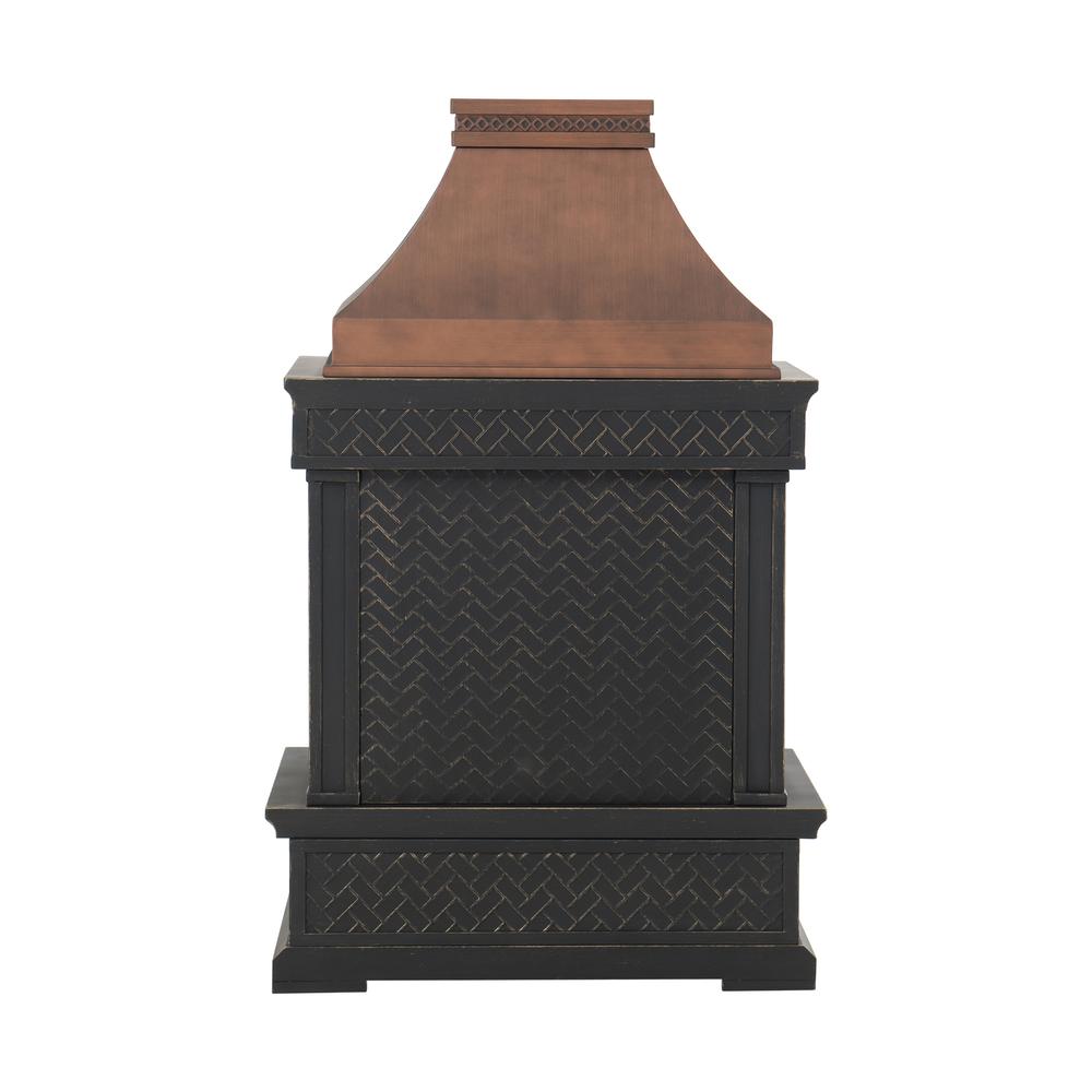 Sunjoy Heirloom Slate Wood Burning Fireplace - Copper. Picture 21