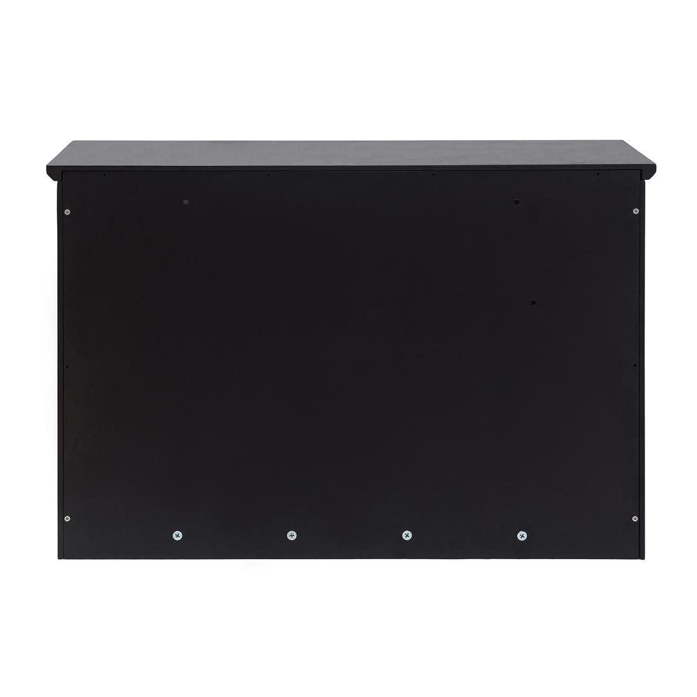 Sunjoy Black Hanging Storage Wall Shelf with Hooks. Picture 10