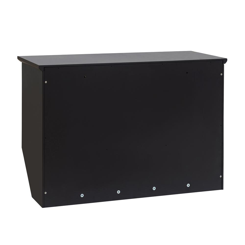 Sunjoy Black Hanging Storage Wall Shelf with Hooks. Picture 12