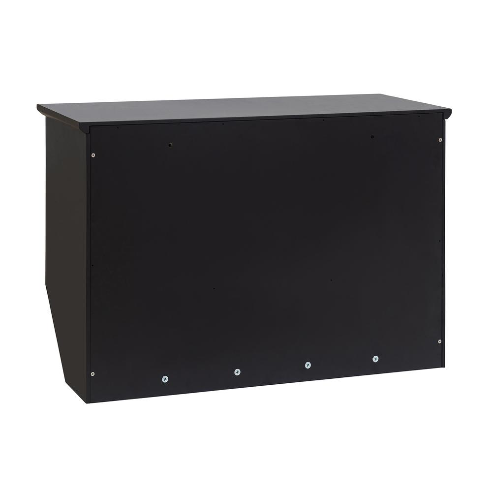 Sunjoy Black Hanging Storage Wall Shelf with Hooks. Picture 14