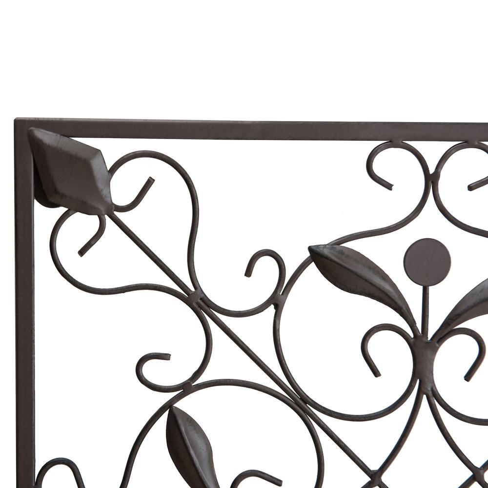 Sunjoy 4-Panel Iron Wall Decor Indoor Outdoor Metal Decoration Wall Art. Picture 1