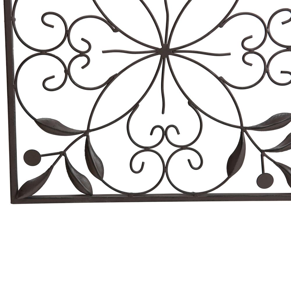 Sunjoy 4-Panel Iron Wall Decor Indoor Outdoor Metal Decoration Wall Art. Picture 3