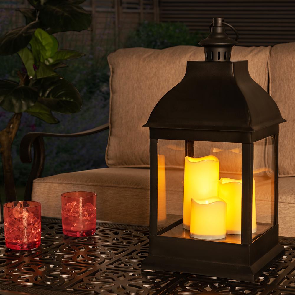 Sunjoy 20 inch Candle Lantern with LED Battery Powered. Picture 8