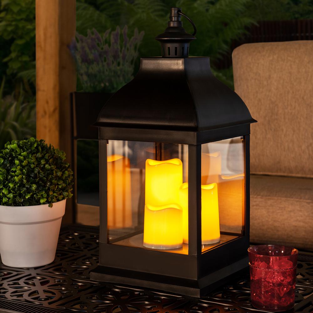 Sunjoy 20 inch Candle Lantern with LED Battery Powered. Picture 12