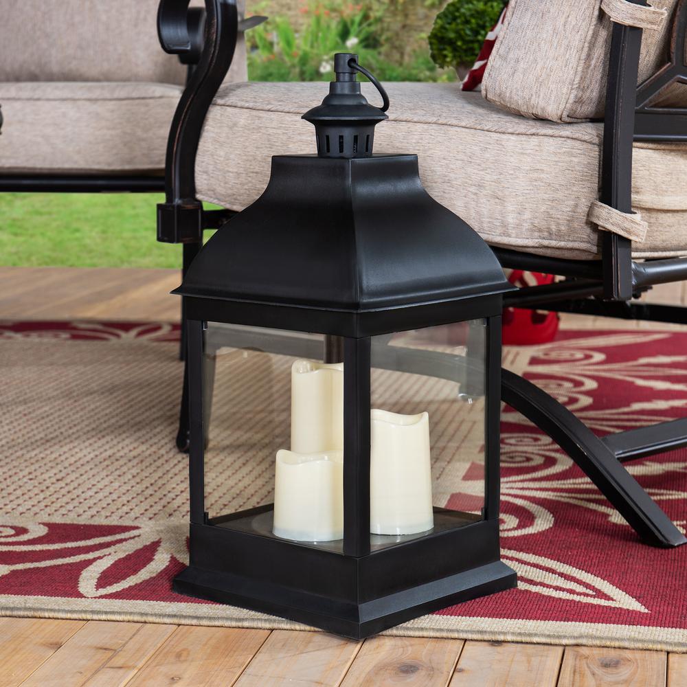 Sunjoy 20 inch Candle Lantern with LED Battery Powered. Picture 10