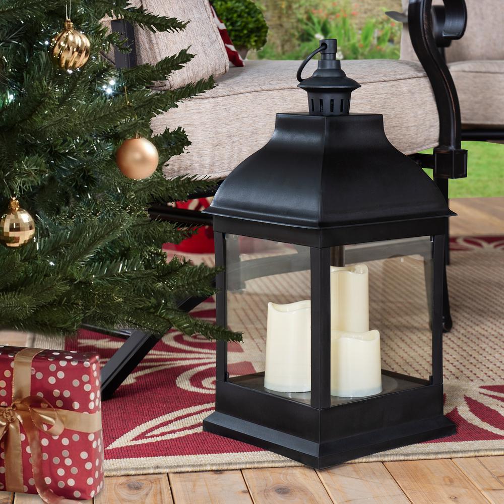 Sunjoy 20 inch Candle Lantern with LED Battery Powered. Picture 16