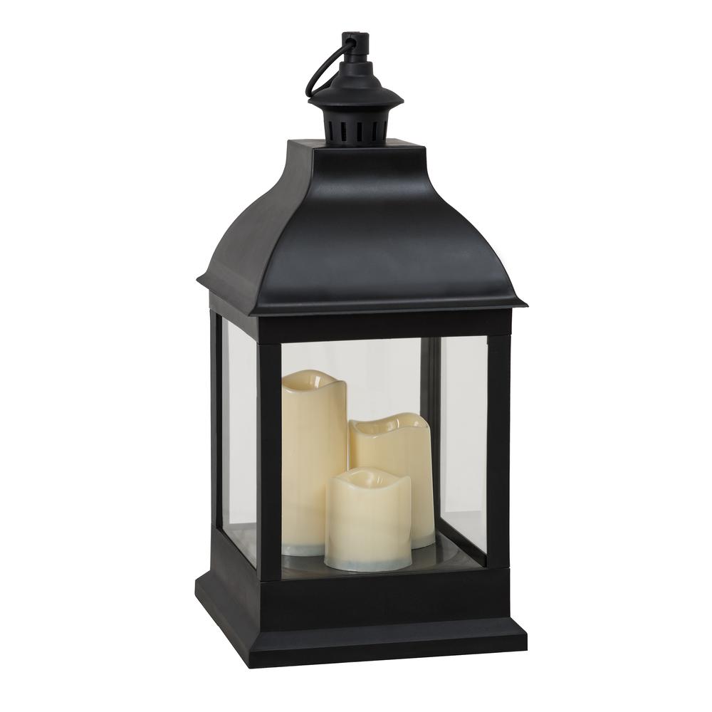 Sunjoy 20 inch Candle Lantern with LED Battery Powered. Picture 1
