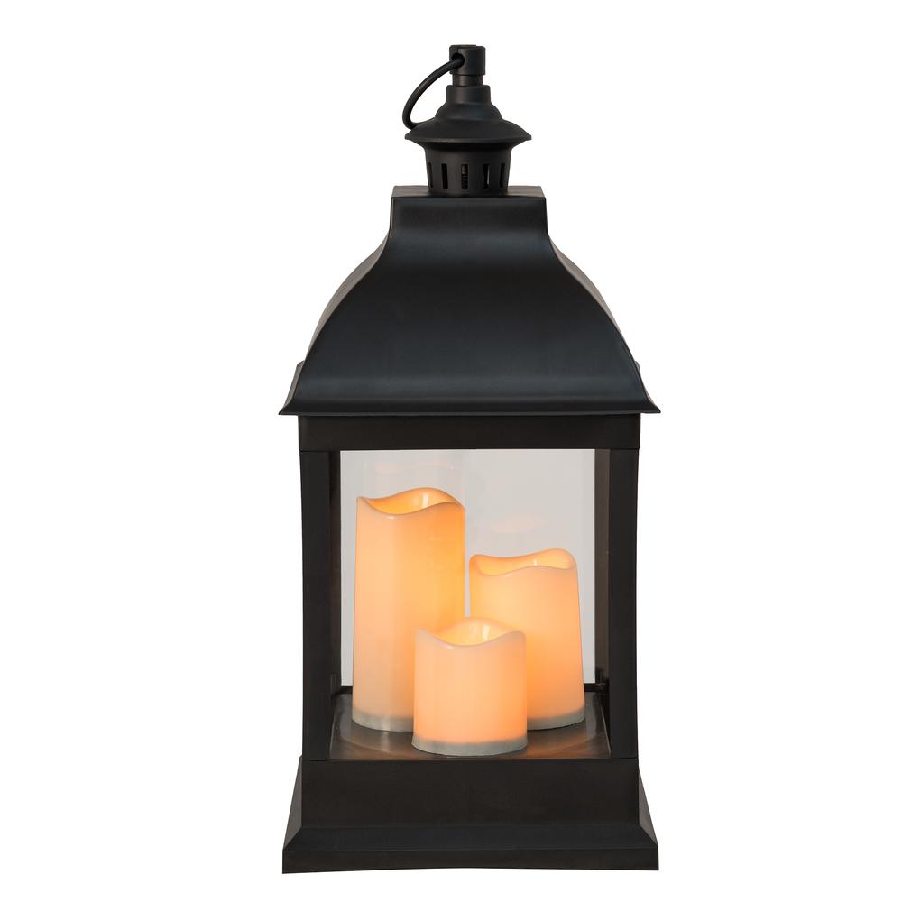 Sunjoy 20 inch Candle Lantern with LED Battery Powered. Picture 3