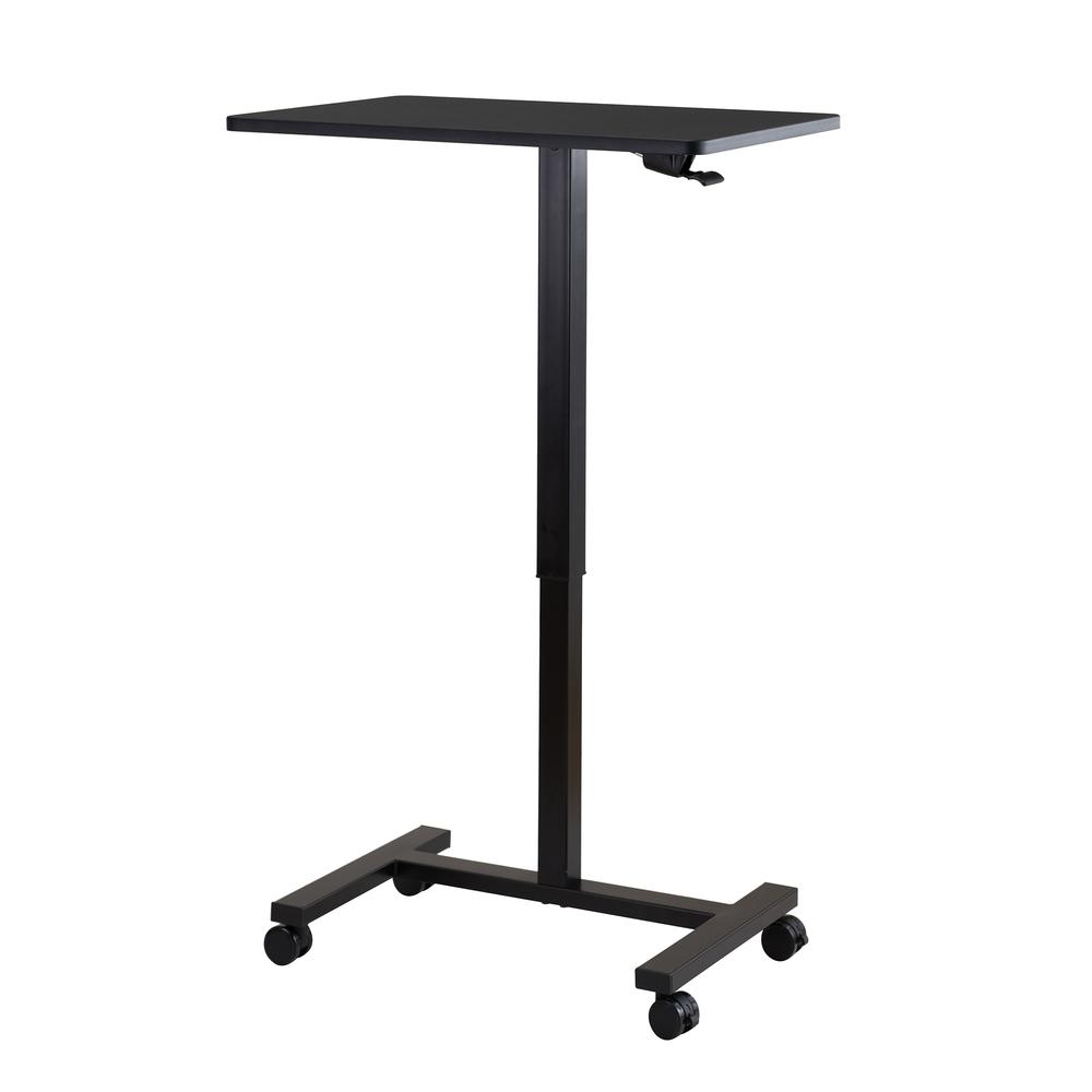 Sit-Stand Adjustable Laptop Office Table Study Pneumatic Portable Standing Desk. Picture 11