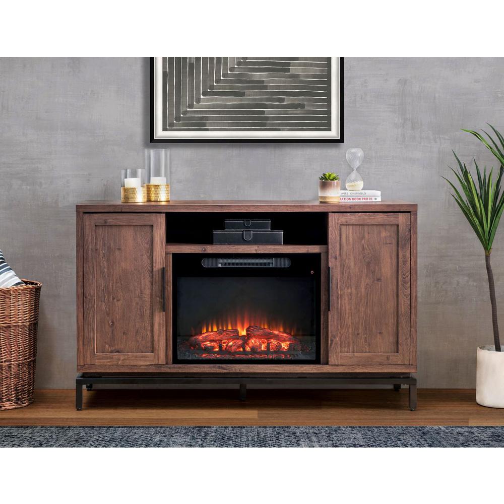 Sunjoy Oswin 60 in. W Indoor Living Room TV Console Electric Powered Fireplace. Picture 2