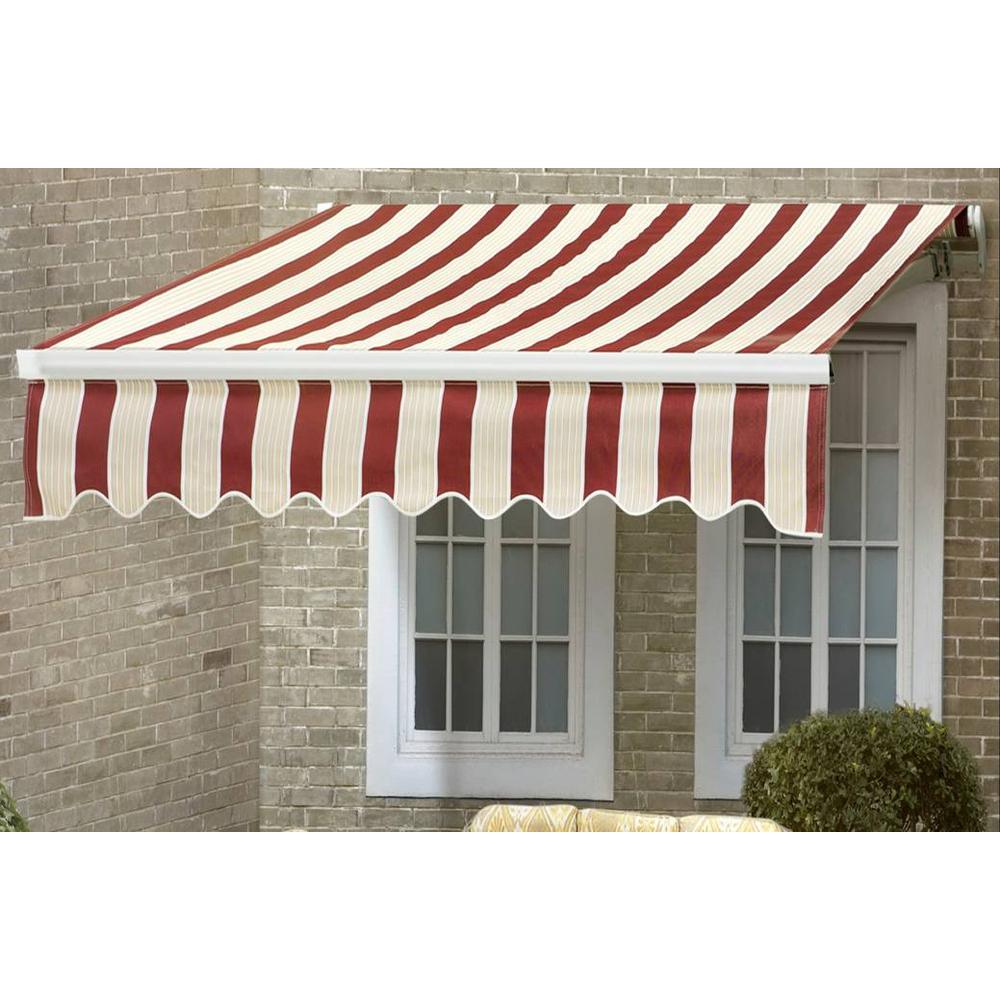 12 x 10 Manual Awning-Red