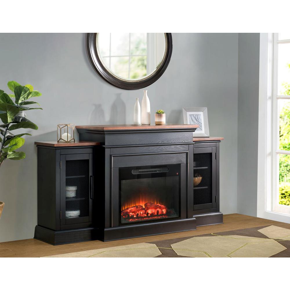 Sunjoy Orion 72 in. W Indoor Living Room TV Console Electric Powered Fireplace. Picture 3