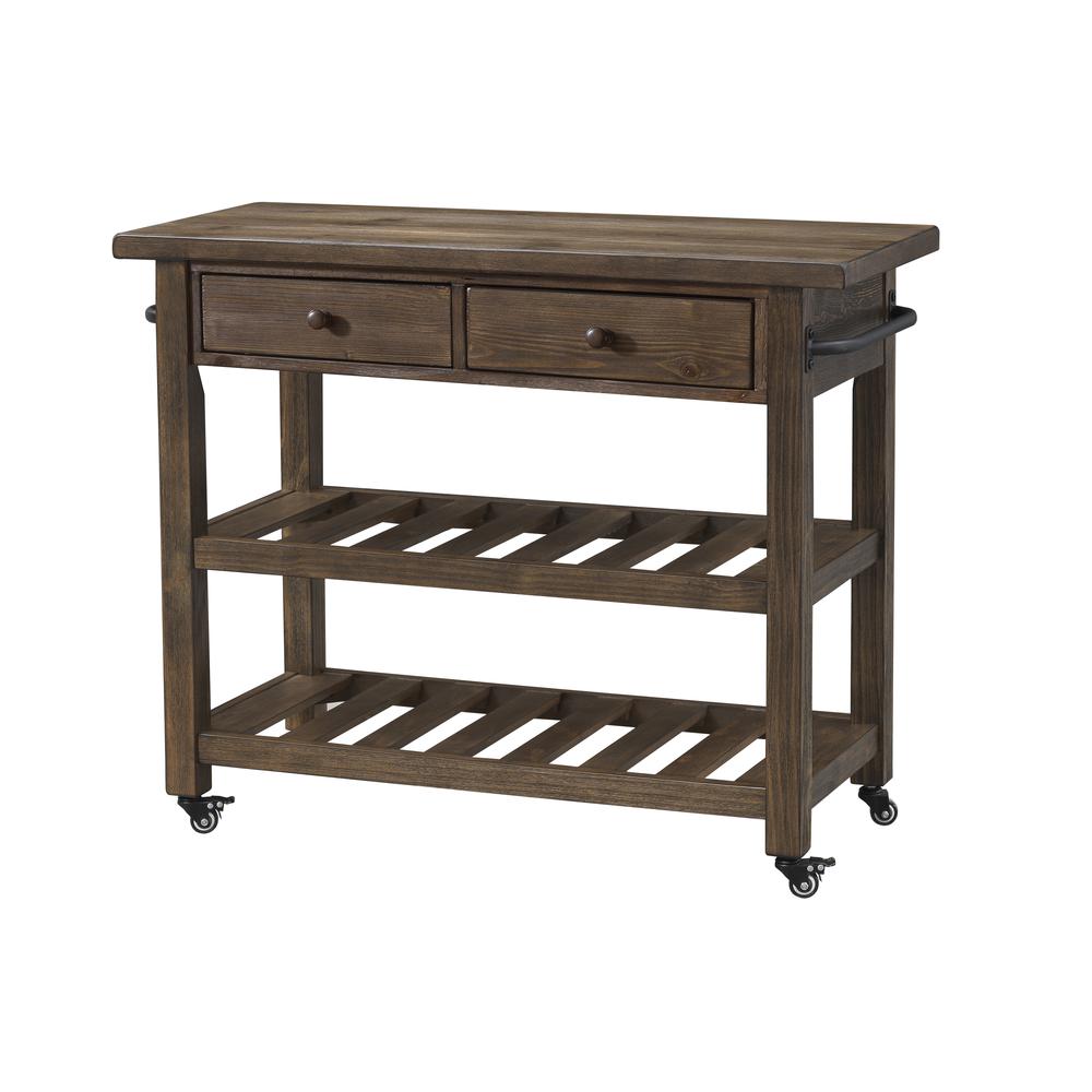 Orchard Park Two Drawer Kitchen Cart, 36525. Picture 1