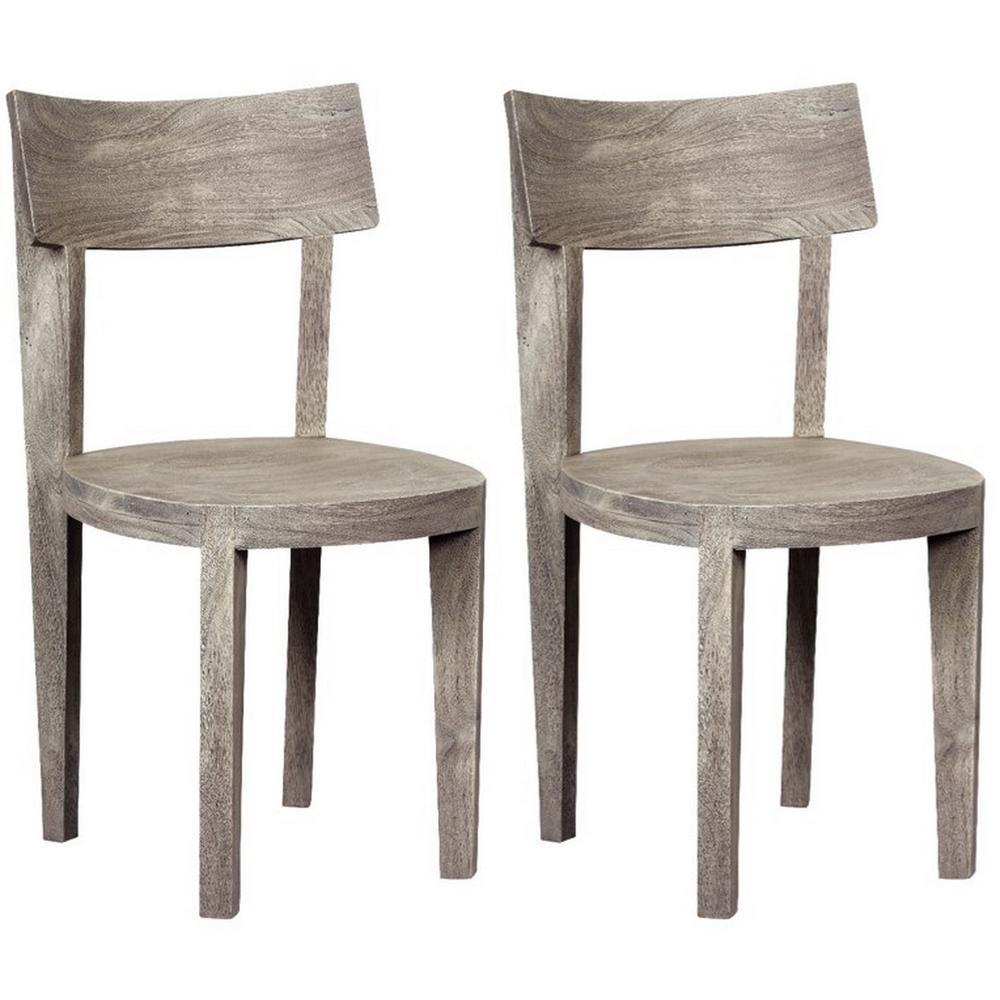 Set of 2 Yukon Round Seat Dining Chairs, 53437. Picture 1
