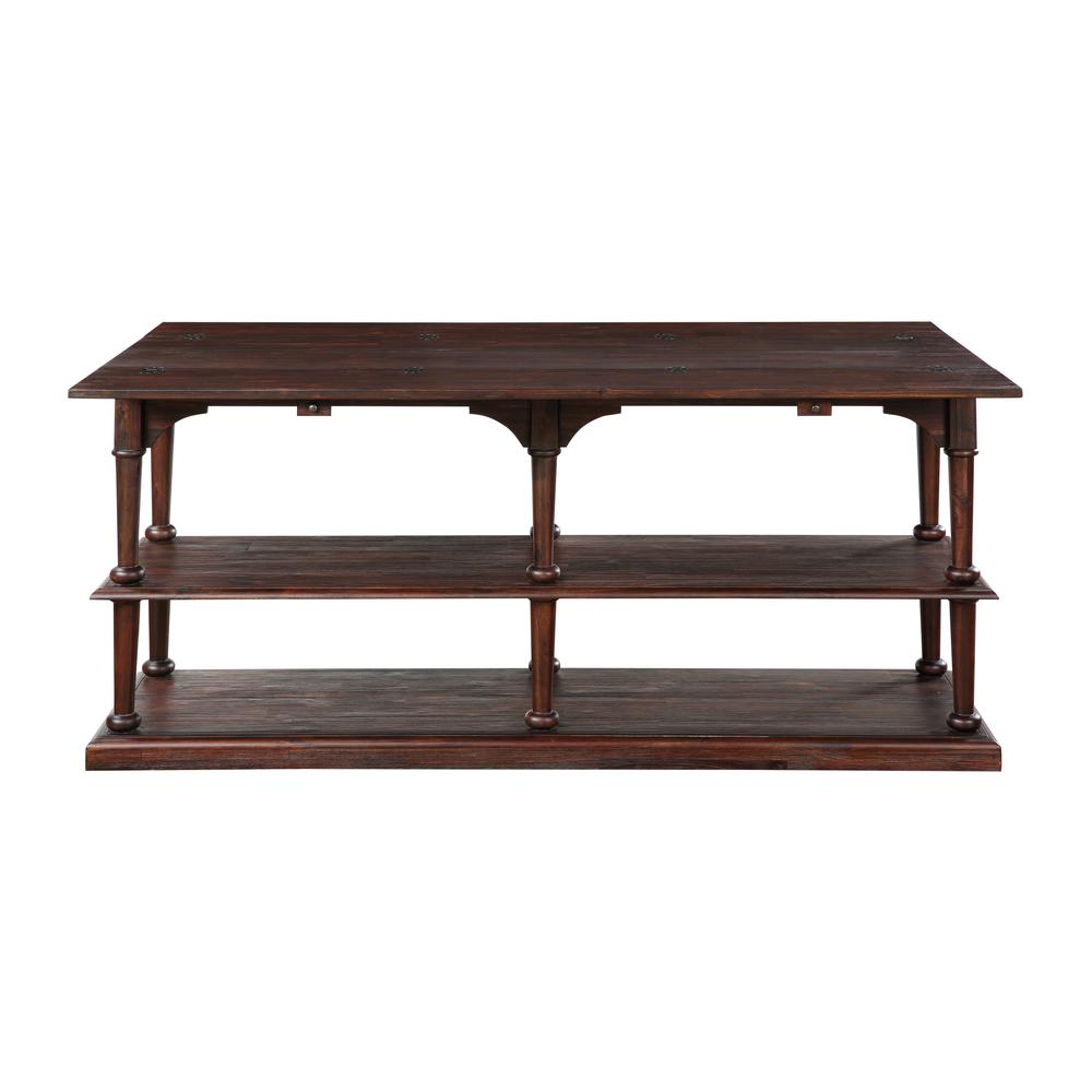 Fold Out Console Table, Brown. Picture 4