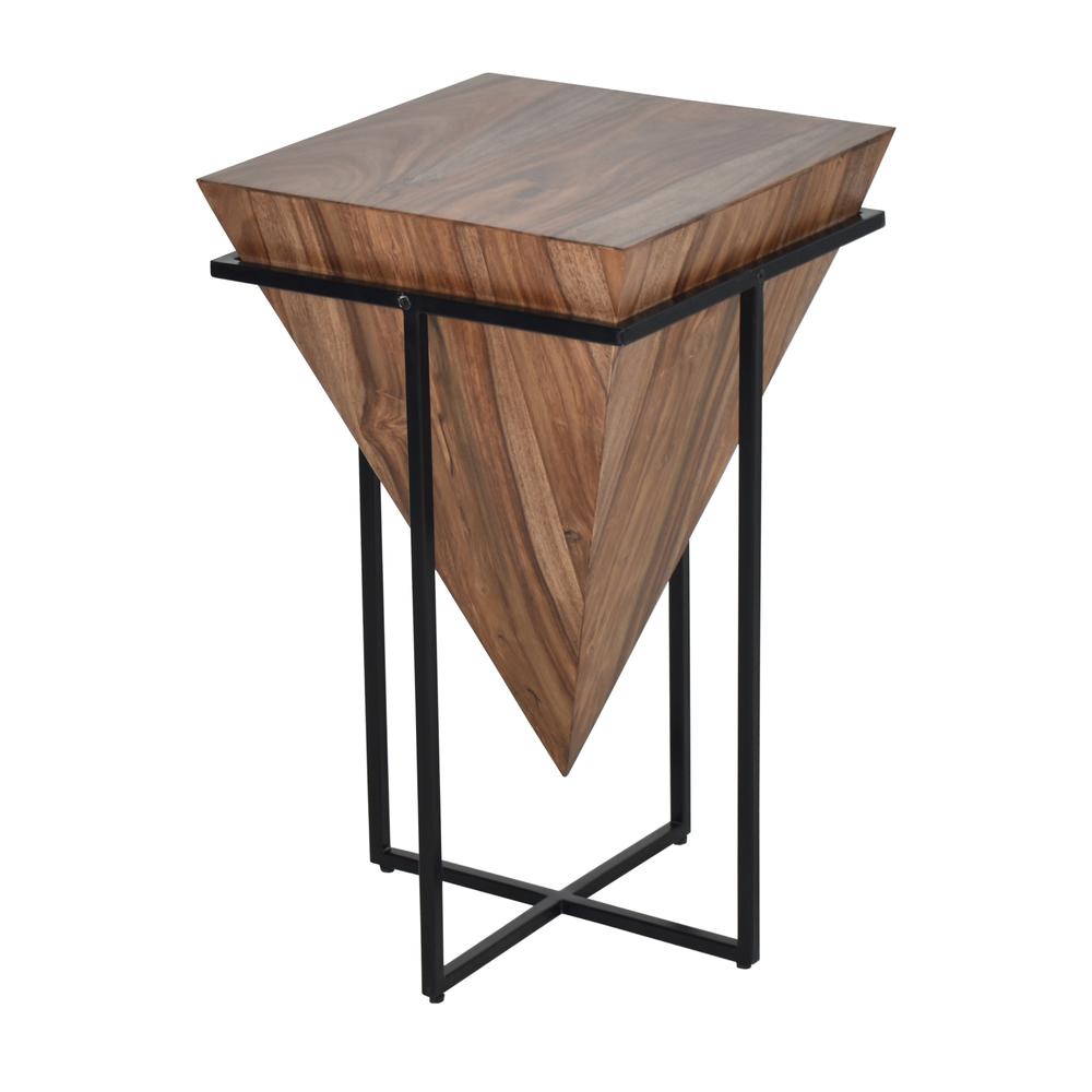 Accent Table in Black/Brown. Picture 1