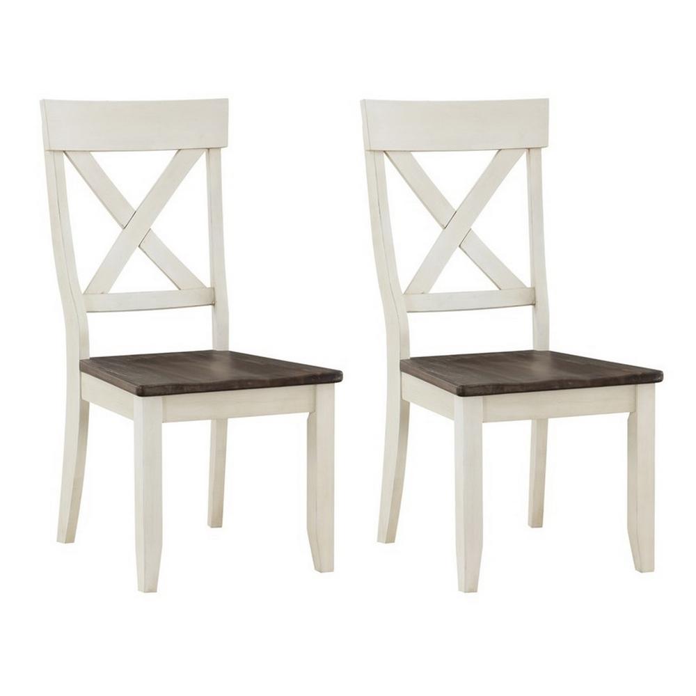 Set of 2 Bar Harbor II Crossback Dining Chairs. Picture 1