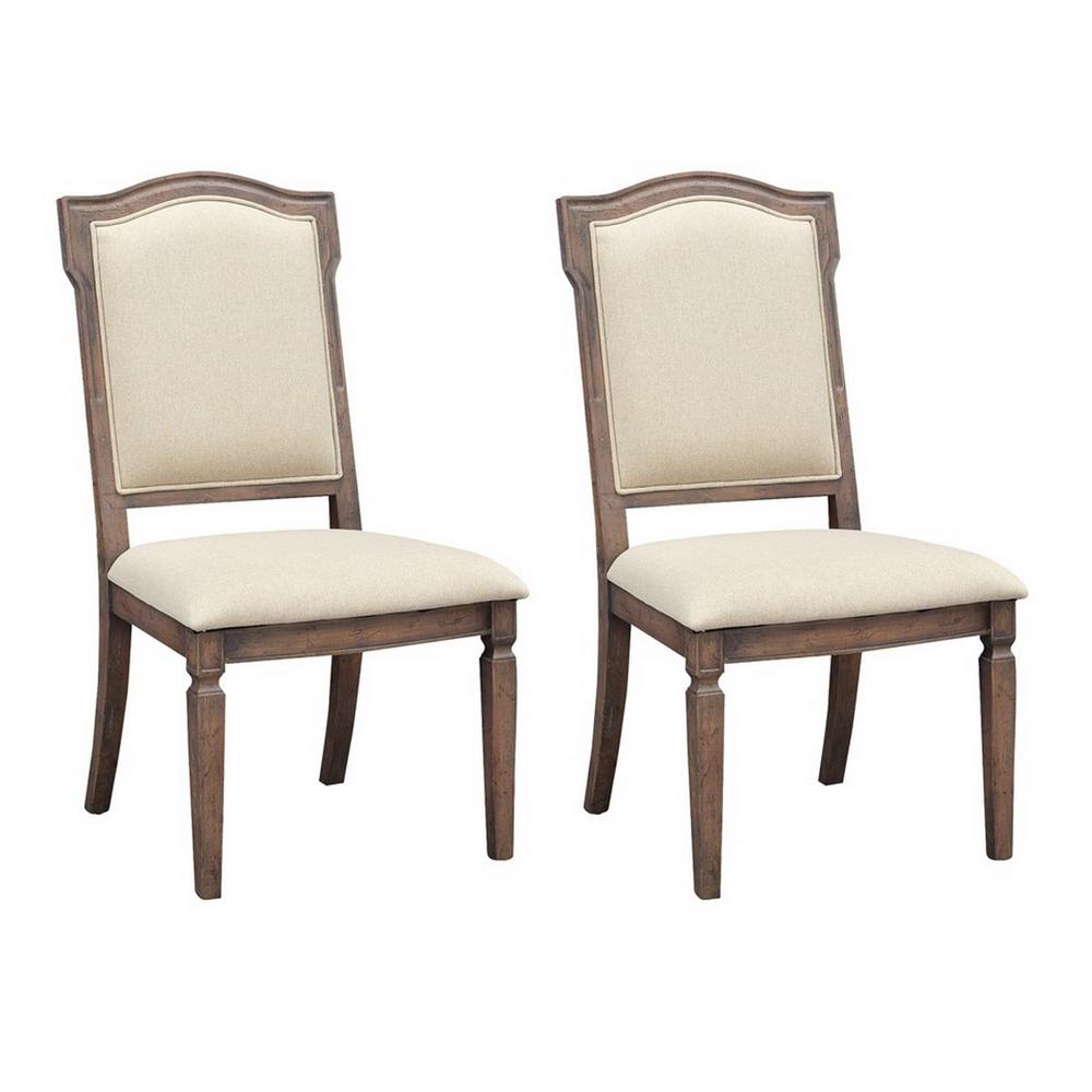 Set of 2 Upholstered Dining Side Chairs. Picture 1