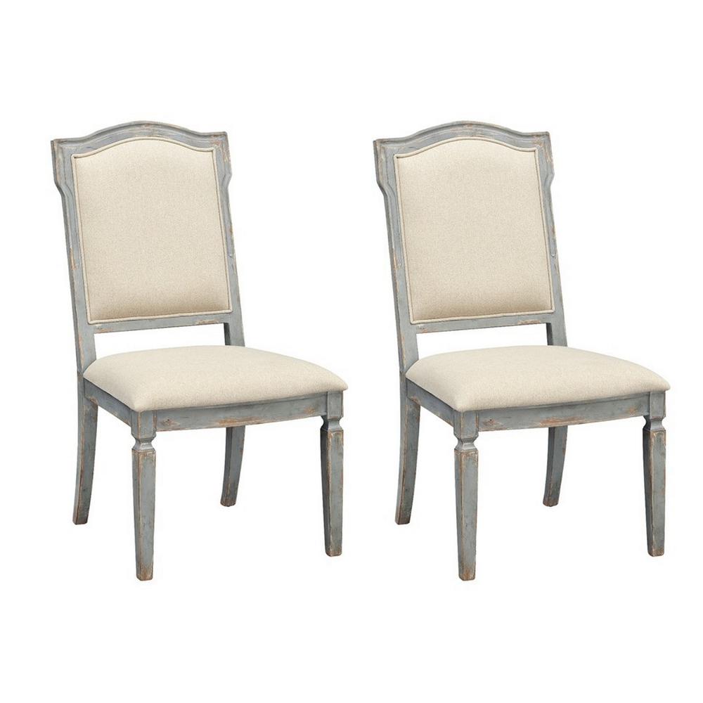 Monaco Set of 2 Upholstered Dining Side Chairs. The main picture.
