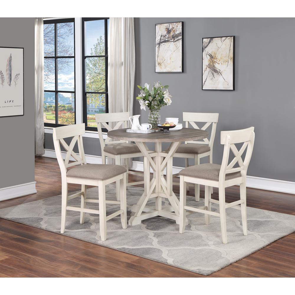 Bar Harbor II Round Counter Height Dining Table. Picture 6