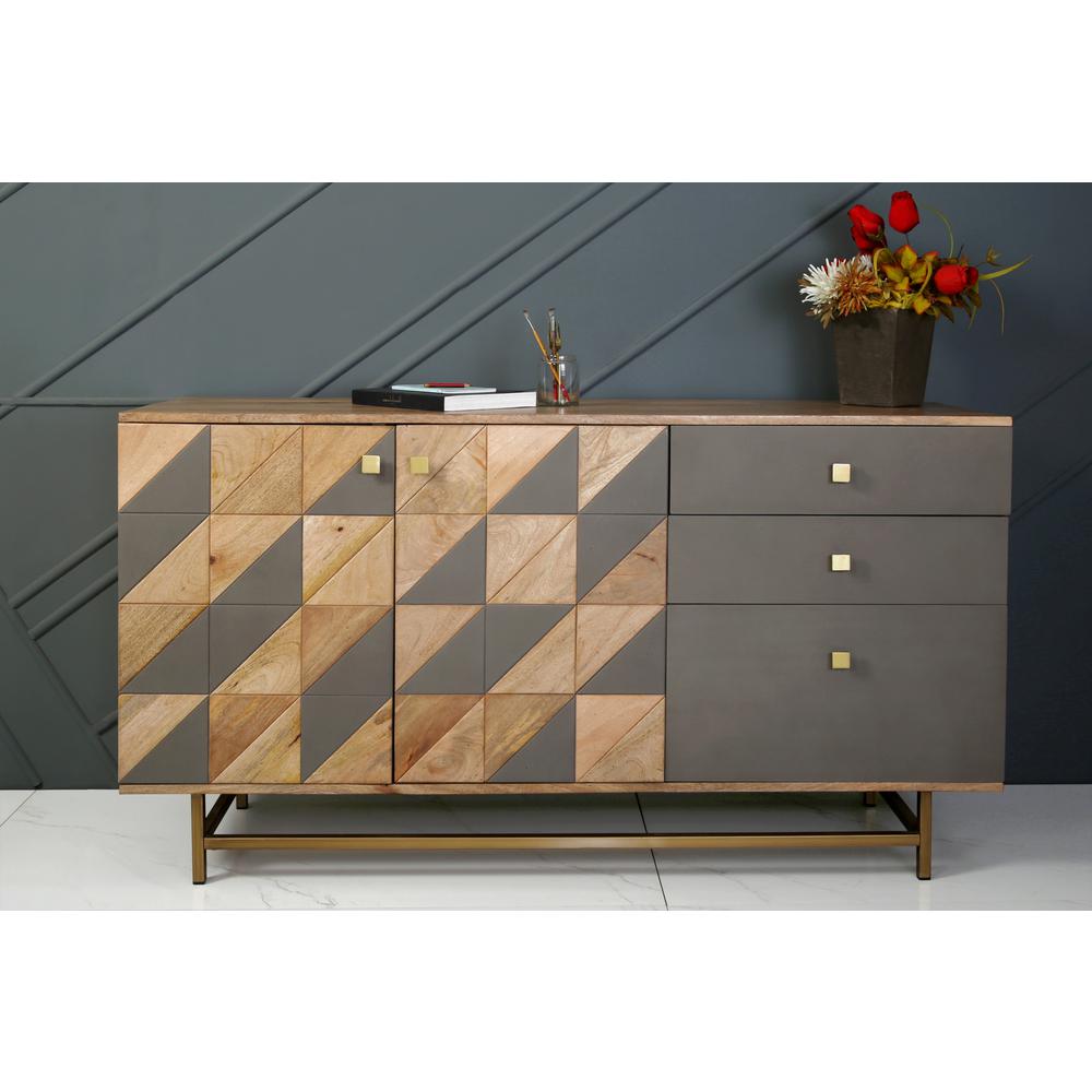 Two Door Three Drawer Credenza. Picture 5