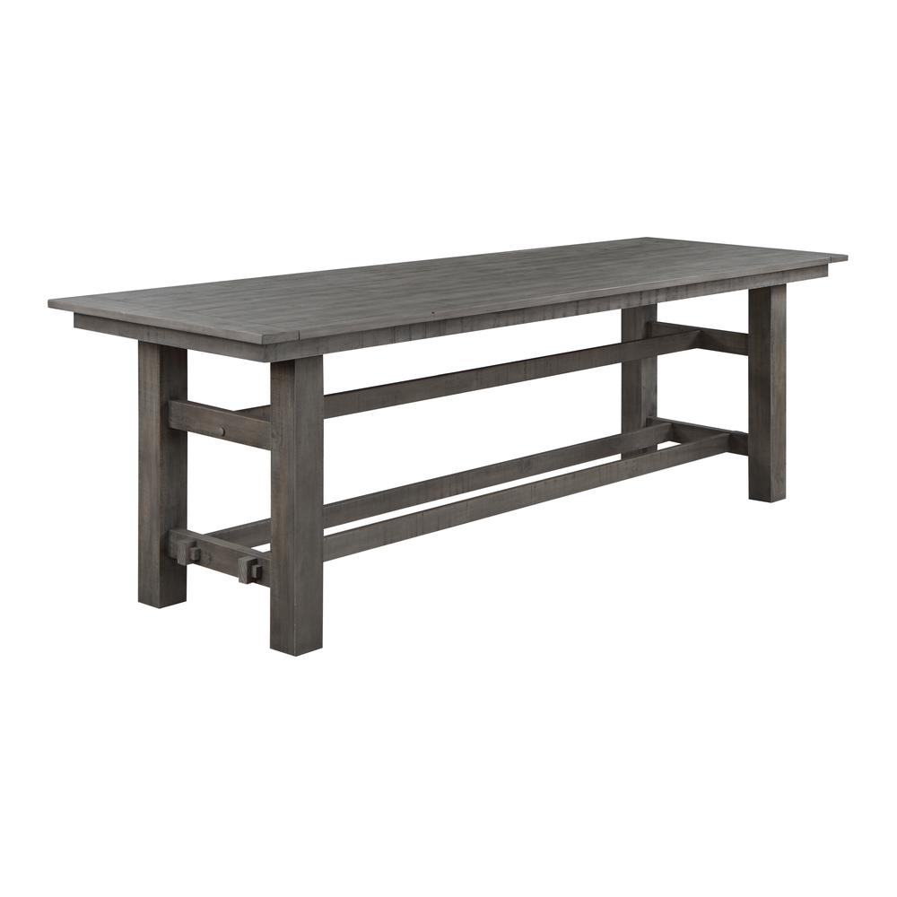 Ferrand Rustic Farmhouse Counter Height Dining Table - Grey. Picture 1