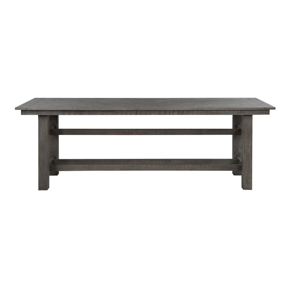Ferrand Rustic Farmhouse Counter Height Dining Table - Grey. Picture 2