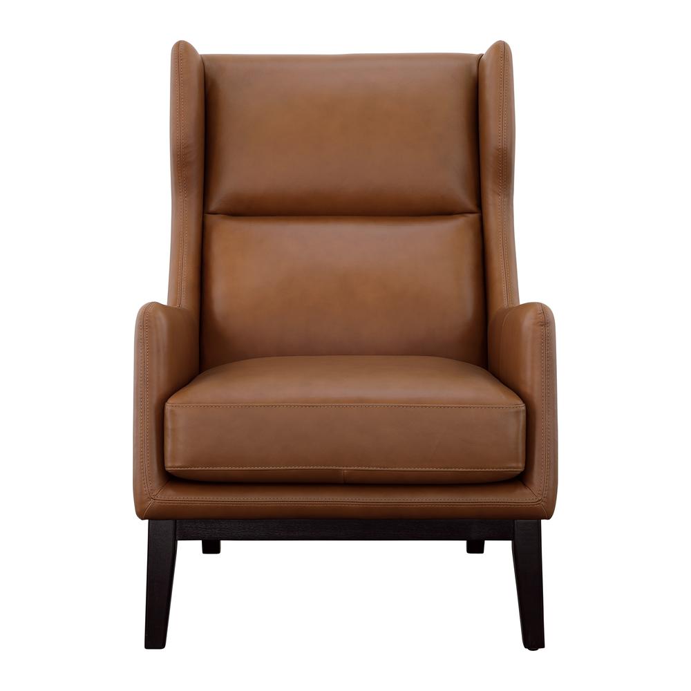 Boston Brown Leather Armchair. Picture 2