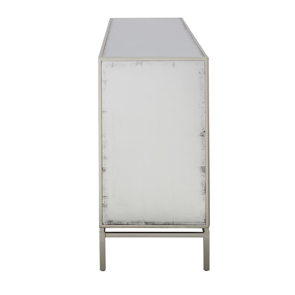 Zariyah Silver Leaf Four Door Cabinet. Picture 2