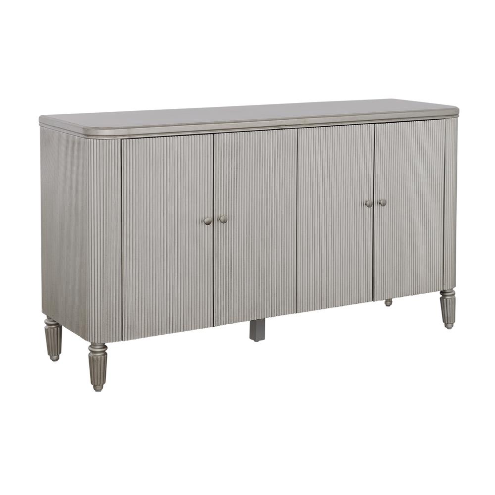 Kayce  Champagne Four Door Credenza. Picture 1