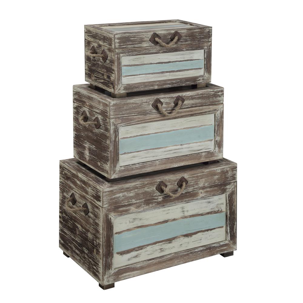 Set of 3 Nesting Trunks, 91743. Picture 1