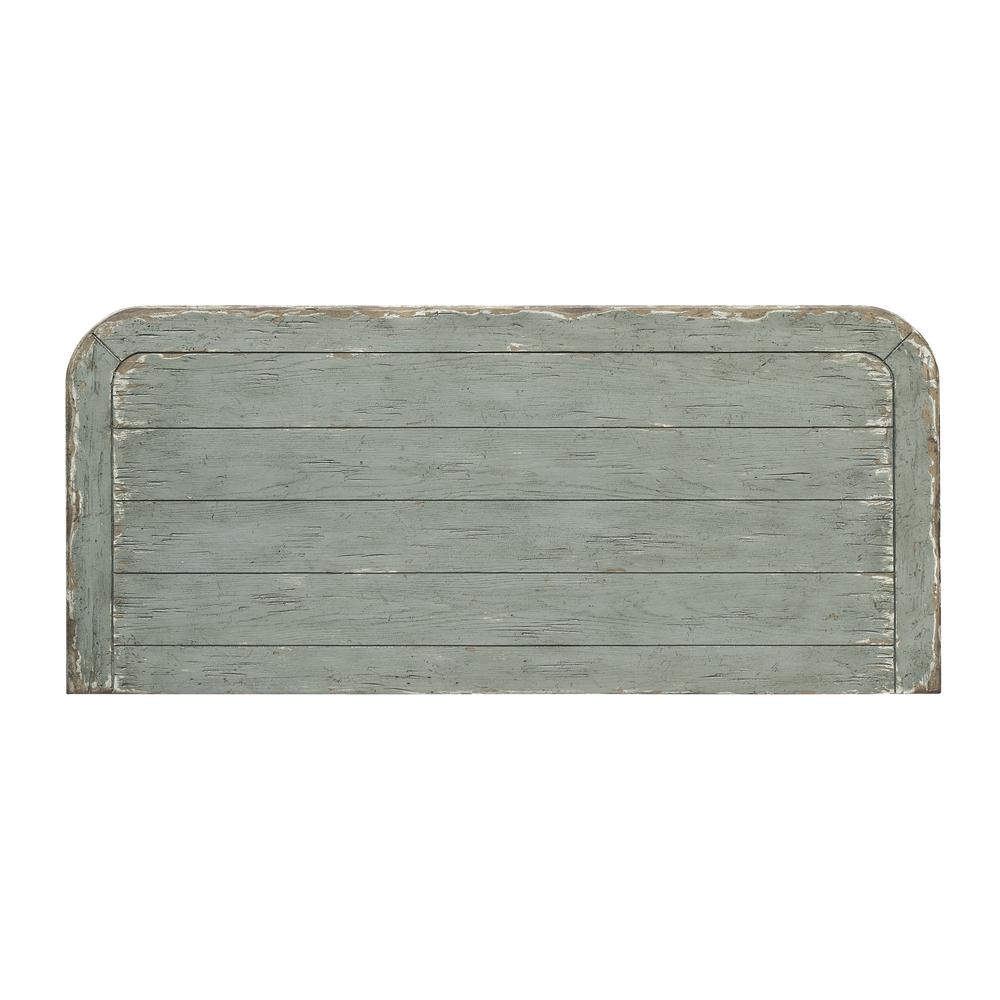 Riverdale Textured Green Farmhouse Two Door Cabinet. Picture 4