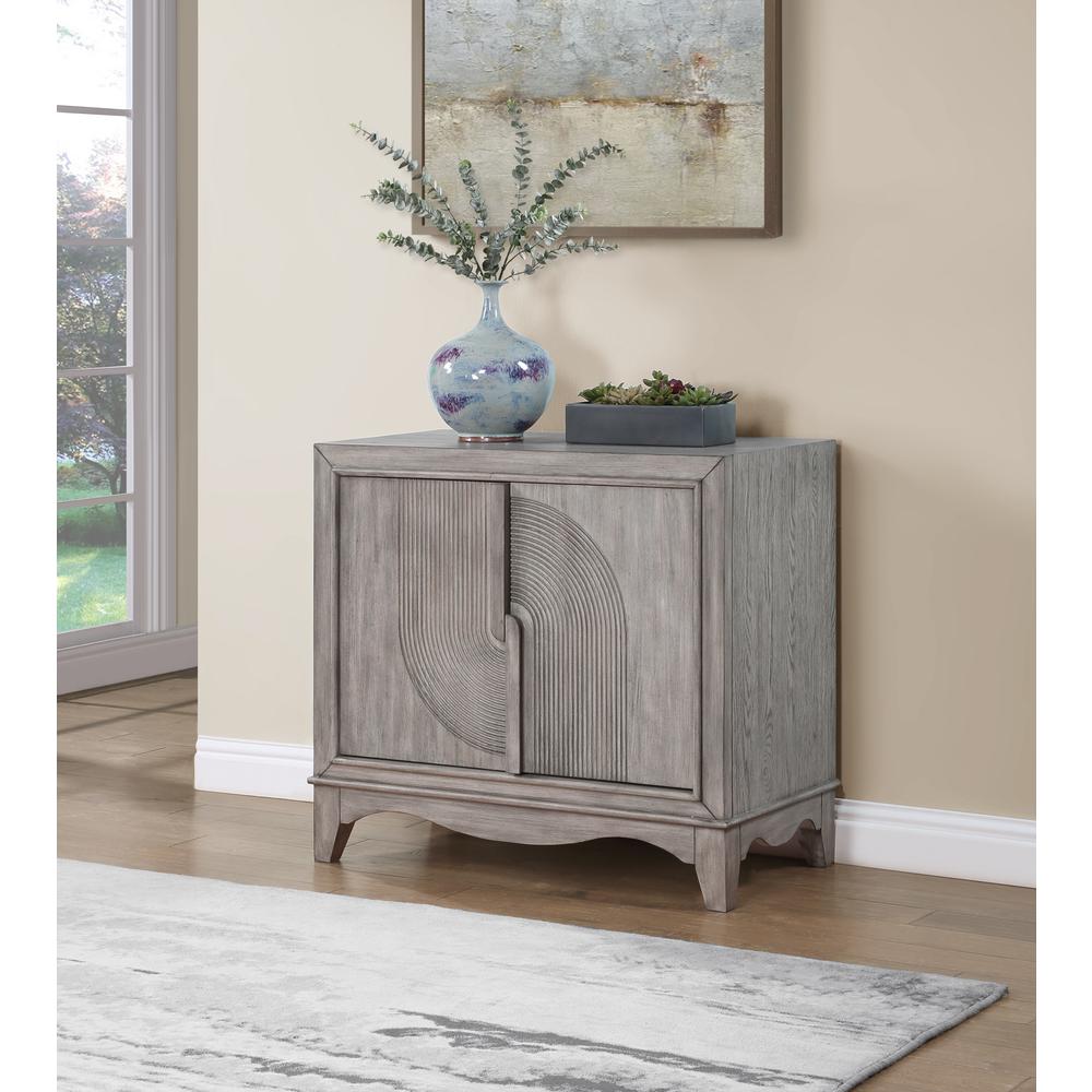 Carbondale Grey Transitional Two Door Cabinet. Picture 5