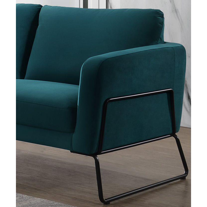 Love Seat, Teal. Picture 3