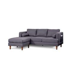 Nico Sofa with Reversible Chaise, Dark Grey. Picture 1
