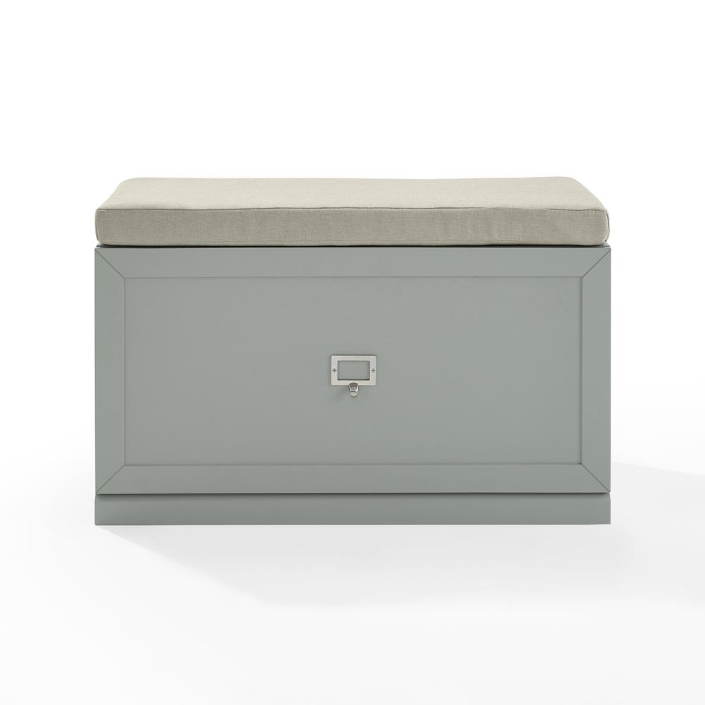 Harper Entryway Bench Gray/Creme. Picture 19