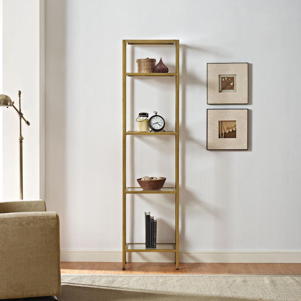 Aimee Narrow Etagere Soft Gold. Picture 14