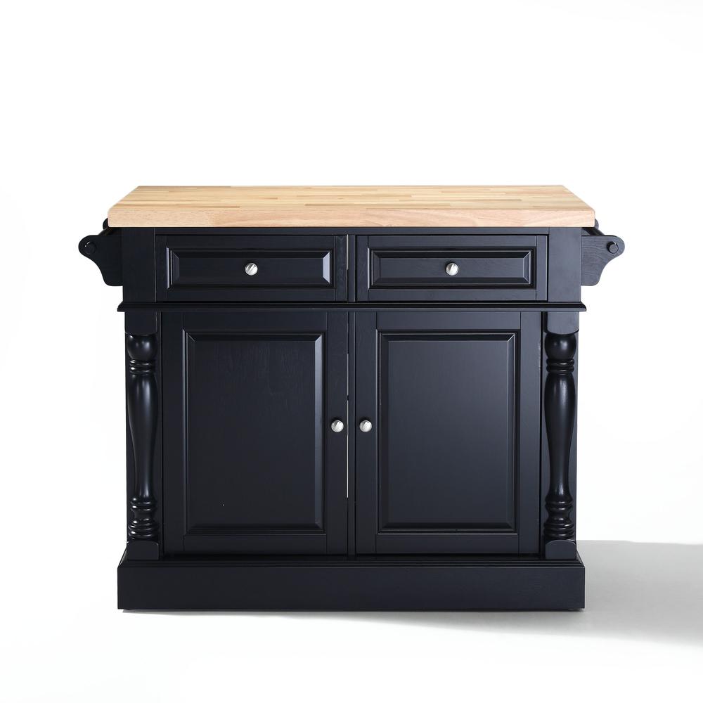 Oxford Kitchen Island W/X-Back Stools Black - Kitchen Island, 2 Counter Height Bar Stools. Picture 25
