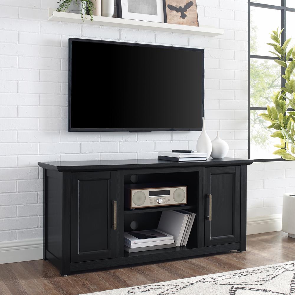 Camden 48" Low Profile Tv Stand Black. Picture 1