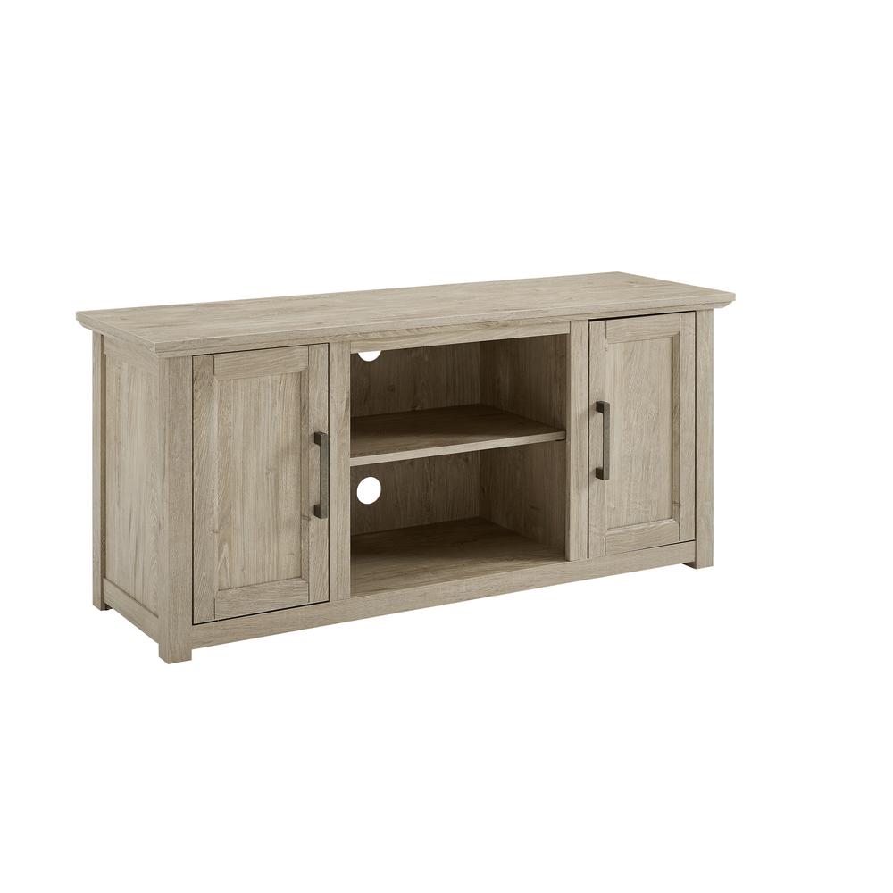 Camden 48" Low Profile Tv Stand Frosted Oak. Picture 5